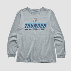 Vintage - Oklahoma City Thunder NBA 2010s Long Sleeve T-shirt - Heather Gray Vintage