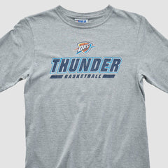 Vintage - Oklahoma City Thunder NBA 2010s Long Sleeve T-shirt - Heather Gray Vintage