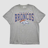 Denver Broncos NFL 2010s T-shirt Heather Gray Vintage - Fanatics