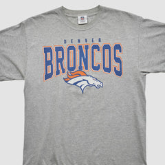 Denver Broncos NFL 2010s T-shirt Heather Gray Vintage - Fanatics