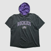 Colorado Rockies Logo 7 90s Hooded T-shirt Lifestyle