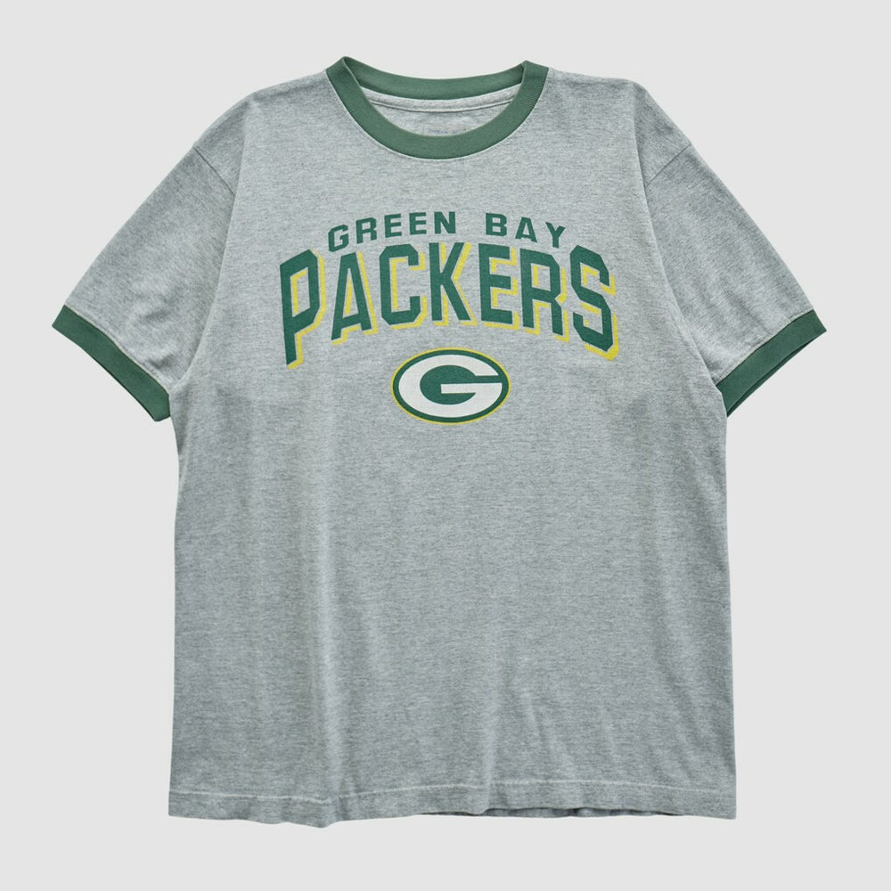 Green Bay Packers Reebok 2000s T-shirt Heather Gray Vintage - Fanatics