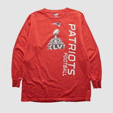 New England Patriots NFL 2012 Long Sleeve T-shirt Red Vintage - Fanatics