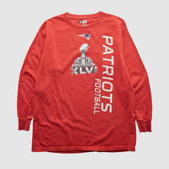 New England Patriots NFL 2012 Long Sleeve T-shirt Red Vintage - Fanatics