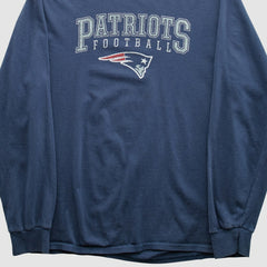 New England Patriots NFL 2010s Long Sleeve T-shirt Navy Vintage - Fanatics