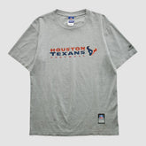 Houston Texans Reebok 2000s T-shirt Heather Gray Vintage - Fanatics