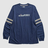 New England Patriots NFL 2000s Long Sleeve T-shirt Navy Vintage - Fanatics