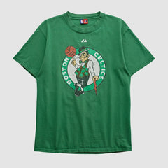 Vintage - Boston Celtics Majestic 2000s T-shirt - Green Vintage