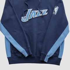 Vintage - Utah Jazz NBA 2000s Hooded Pullover Sweatshirt - Navy Vintage