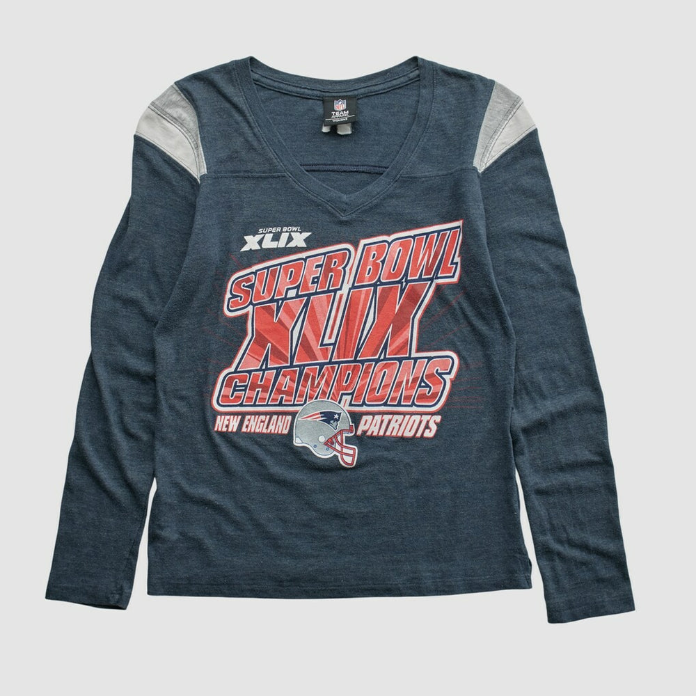 Super Bowl XLIX Team Edition Apparel 2015 Long Sleeve T-shirt Navy Vintage - Fanatics
