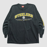 Pittsburgh Steelers NFL 2000s Long Sleeve T-shirt Black Vintage - Fanatics