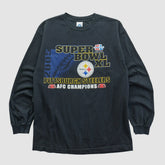 Super Bowl XL Alstyle 2006 Long Sleeve T-shirt Black Vintage - Fanatics