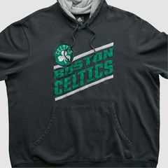 Adidas - Boston Celtics 2010s Hooded Pullover Sweatshirt - Black Vintage