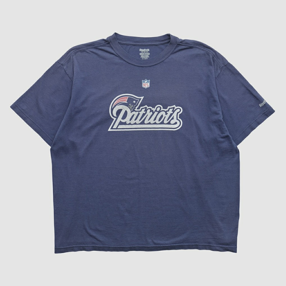 New England Patriots Reebok 2000s T-shirt Navy Vintage - Fanatics