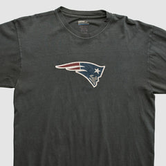 New England Patriots Reebok 2000s Long Sleeve T-shirt Charcoal Vintage - Fanatics