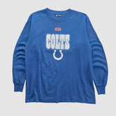 Indianapolis Colts NFL 2010s Long Sleeve T-shirt Blue Vintage - Fanatics