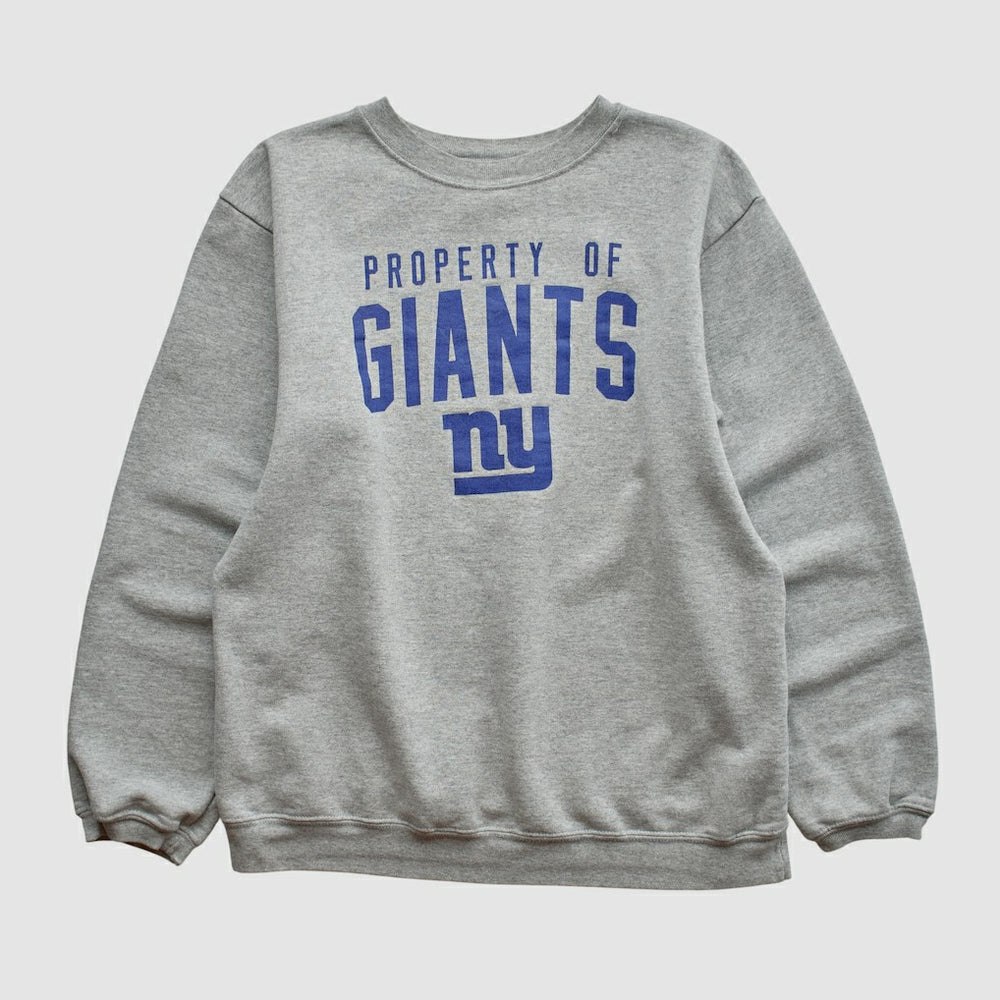 New York Giants Reebok 2000s Pullover Sweatshirt Heather Gray Vintage - Fanatics