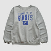 New York Giants Reebok 2000s Pullover Sweatshirt Heather Gray Vintage - Fanatics