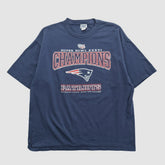 New England Patriots Lee Apparel 2002 T-shirt Navy Vintage - Fanatics