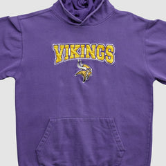 Minnesota Vikings NFL 2000s Hooded Pullover Sweatshirt Purple Vintage - Fanatics