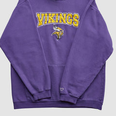 Minnesota Vikings NFL 2000s Hooded Pullover Sweatshirt Purple Vintage - Fanatics