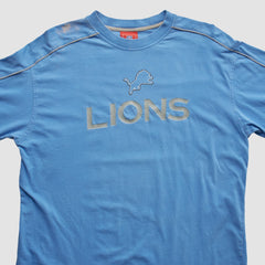 Detroit Lions NFL 2000s Long Sleeve T-shirt Light Blue Vintage - Fanatics