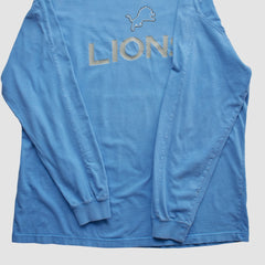 Detroit Lions NFL 2000s Long Sleeve T-shirt Light Blue Vintage - Fanatics