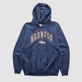 Denver Broncos Pro Player 90s Hooded Pullover Sweatshirt Navy Vintage - Fanatics
