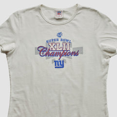 Super Bowl XLII NFL 2008 T-shirt White Vintage - Fanatics