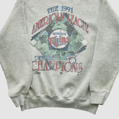 Minnesota Twins Salem Sportswear 1991 Pullover Sweatshirt On Sale