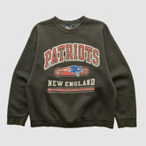 New England Patriots Pro Player 90s Pullover Sweatshirt Charcoal Vintage - Fanatics