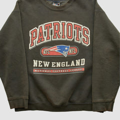 New England Patriots Pro Player 90s Pullover Sweatshirt Charcoal Vintage - Fanatics