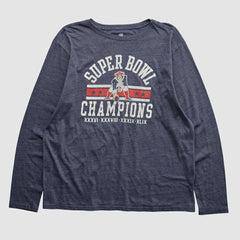 New England Patriots NFL Pro Line 2015 Long Sleeve T-shirt Navy Vintage - Fanatics