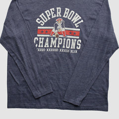 New England Patriots NFL Pro Line 2015 Long Sleeve T-shirt Navy Vintage - Fanatics