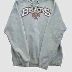 Chicago Bears 2010s Hooded Pullover Sweatshirt Heather Gray Vintage - Fanatics