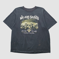 New Orleans Saints Reebok 2000s T-shirt Black Vintage - Fanatics