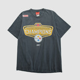 Pittsburgh Steelers Reebok 2002 T-shirt Black Vintage - Fanatics