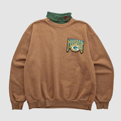 Green Bay Packers Majestic 90s Pullover Sweatshirt Clay Vintage - Fanatics