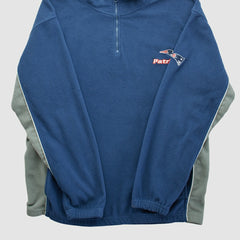 New England Patriots NFL 2000s 1/4 Zip Sweatshirt Navy Vintage - Fanatics