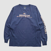 Denver Broncos NFL 2010s Long Sleeve T-shirt Navy Vintage - Fanatics