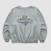 Super Bowl XXXVIII Lee Apparel 2004 Pullover Sweatshirt Heather Gray Vintage - Fanatics