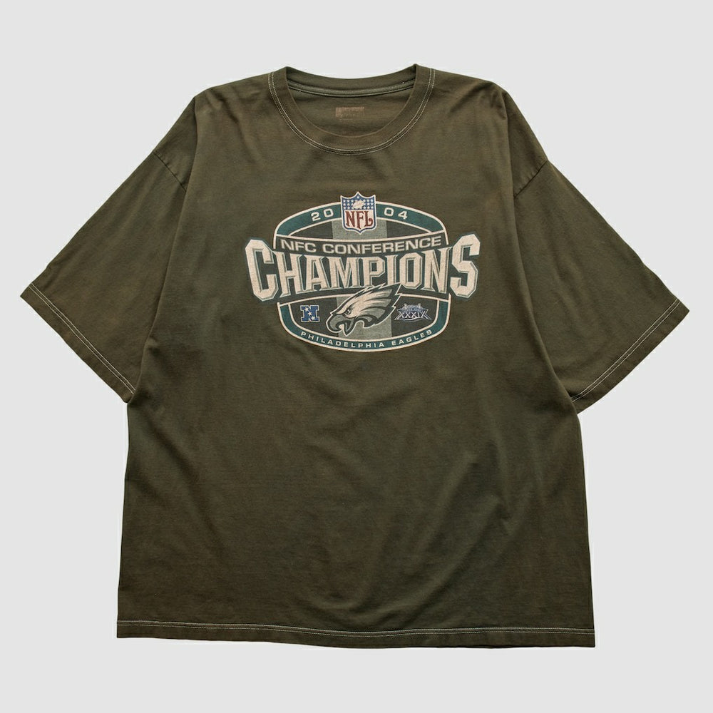 NFC Conference Champs 2004 T-shirt Brown Vintage - Fanatics