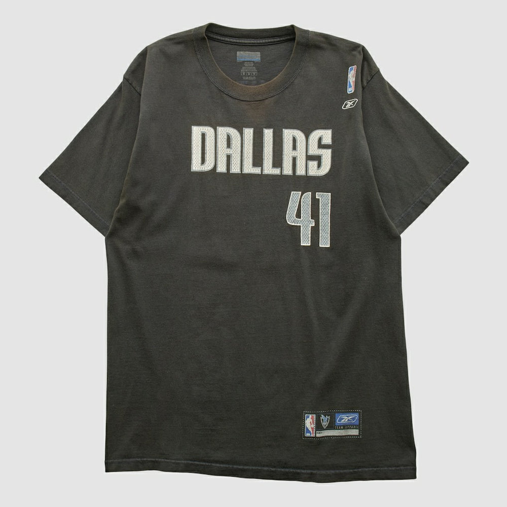 Vintage - Dallas Mavericks Reebok 2000s T-shirt - Black Vintage