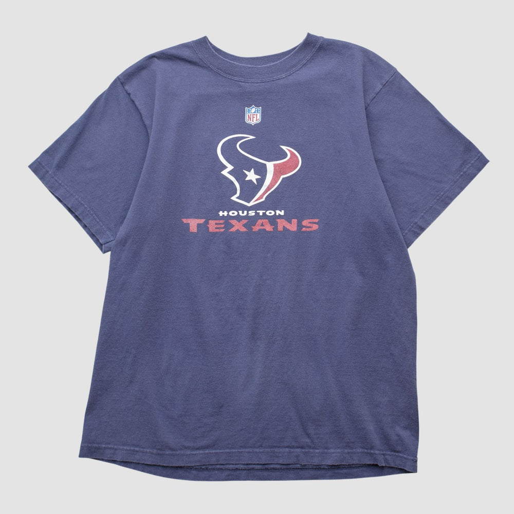 Houston Texans Reebok 2000s T-shirt Navy Vintage - Fanatics