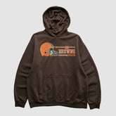 Cleveland Browns NFL 2000s Hooded Pullover Sweatshirt Brown Vintage - Fanatics