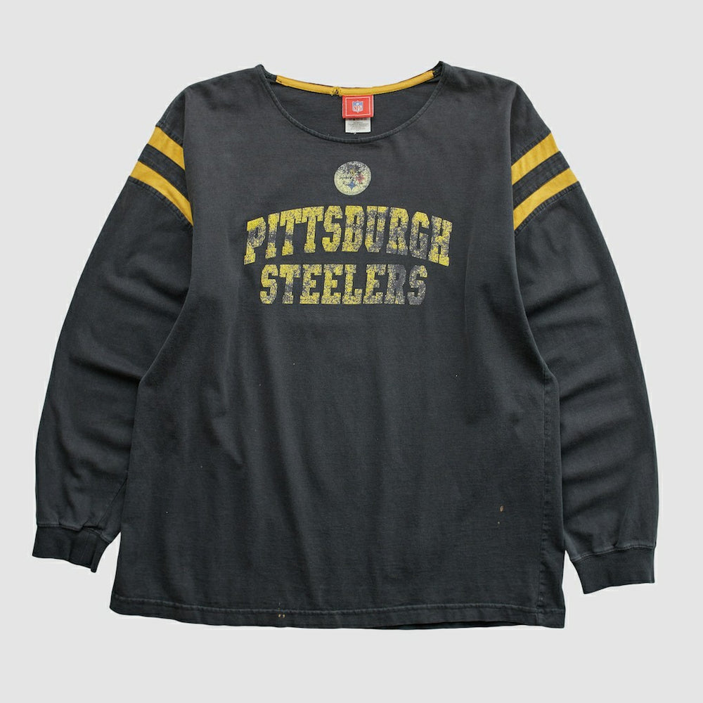 Pittsburgh Steelers NFL 2000s Long Sleeve T-shirt Black Vintage - Fanatics