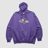 Baltimore Ravens NFL 2000s Hooded Pullover Sweatshirt Purple Vintage - Fanatics
