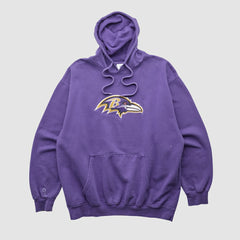 Baltimore Ravens NFL 2000s Hooded Pullover Sweatshirt Purple Vintage - Fanatics