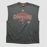 Super Bowl XXXVII Reebok 2003 T-shirt Charcoal Vintage - Fanatics