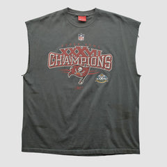 Super Bowl XXXVII Reebok 2003 T-shirt Charcoal Vintage - Fanatics